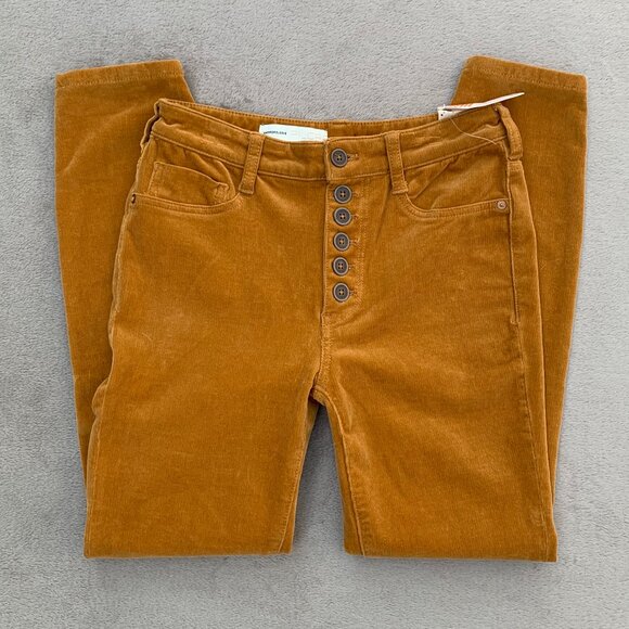 Anthropologie Pilcro Skinny High Rise Skinny Button Fly Corduroy Jeans Sz27 NWT - Picture 3 of 16